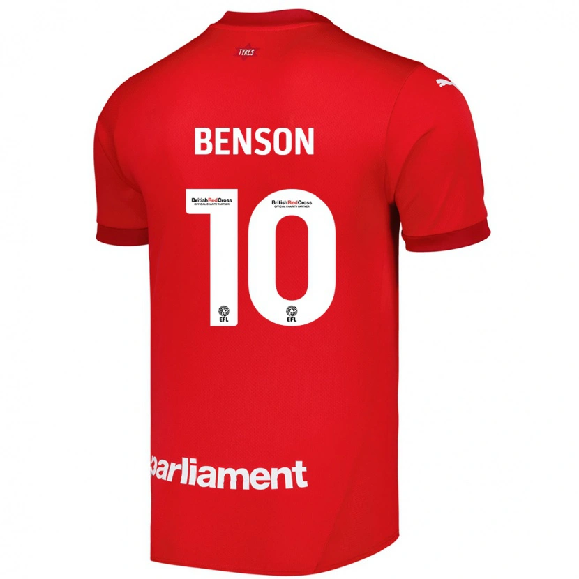 Danxen Barn Josh Benson #10 Rød Hjemmetrøye Drakt Trøye 2024/25 Skjorter T-Skjorte