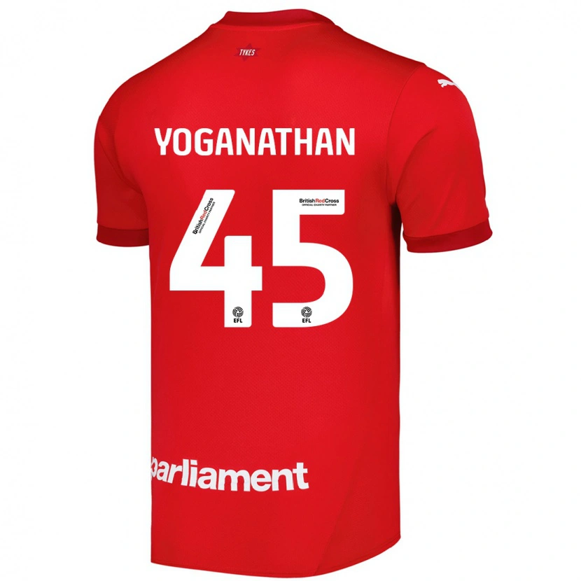 Danxen Barn Vimal Yoganathan #45 Rød Hjemmetrøye Drakt Trøye 2024/25 Skjorter T-Skjorte
