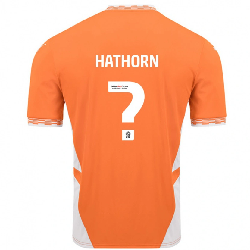 Danxen Barn Erin Hathorn #0 Oransje Hvit Hjemmetrøye Drakt Trøye 2024/25 Skjorter T-Skjorte