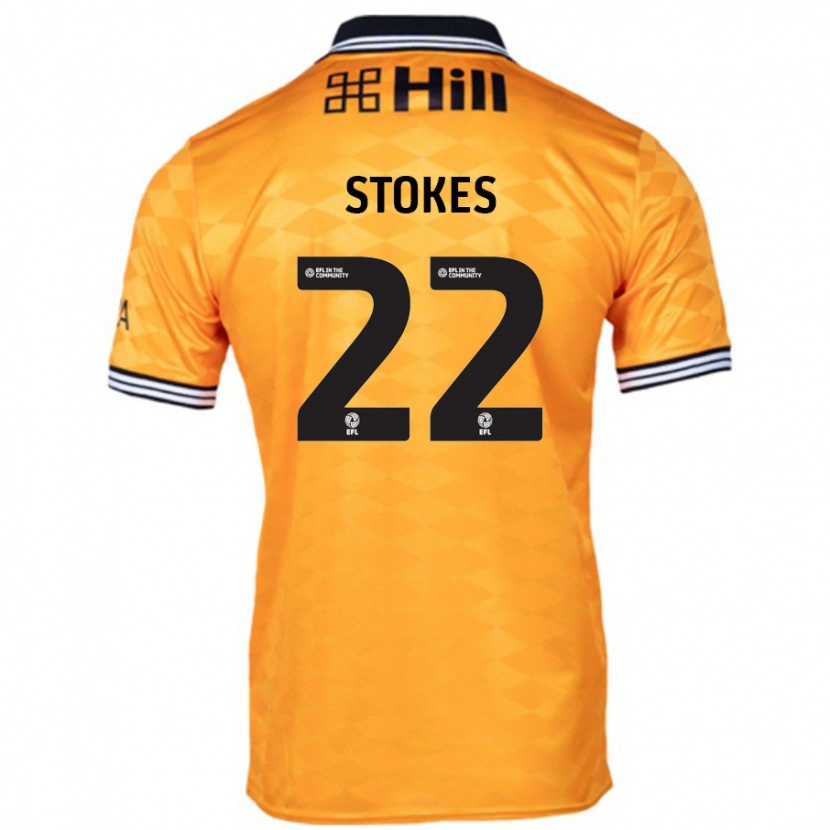 Danxen Barn Josh Stokes #22 Oransje Hjemmetrøye Drakt Trøye 2024/25 Skjorter T-Skjorte