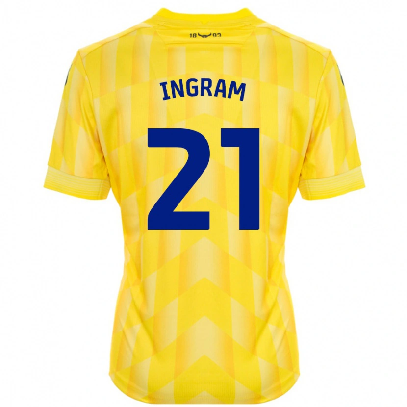 Danxen Barn Matt Ingram #21 Gul Hjemmetrøye Drakt Trøye 2024/25 Skjorter T-Skjorte