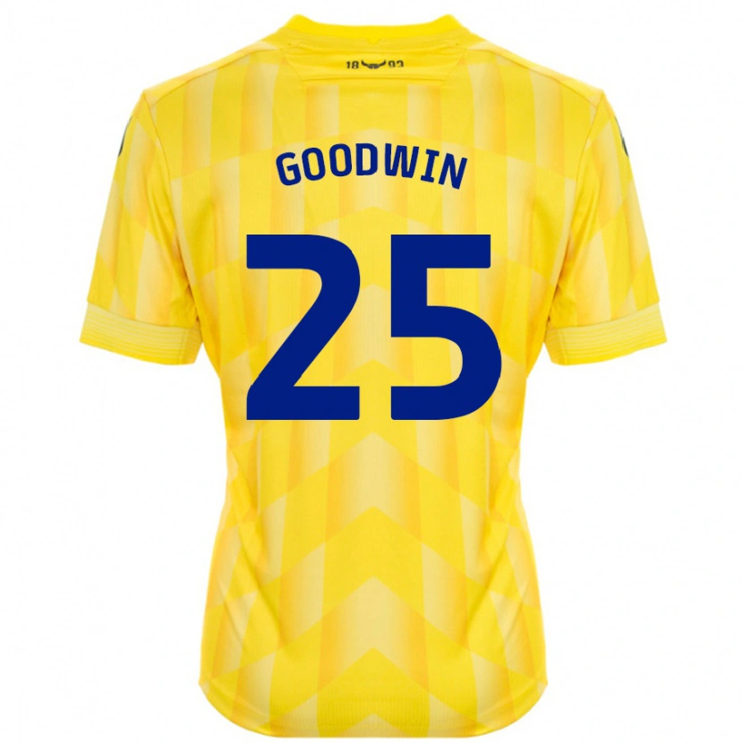 Danxen Barn Will Goodwin #25 Gul Hjemmetrøye Drakt Trøye 2024/25 Skjorter T-Skjorte