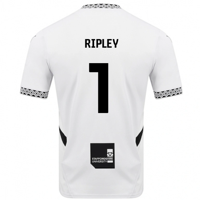 Danxen Barn Connor Ripley #1 Hvit Hjemmetrøye Drakt Trøye 2024/25 Skjorter T-Skjorte