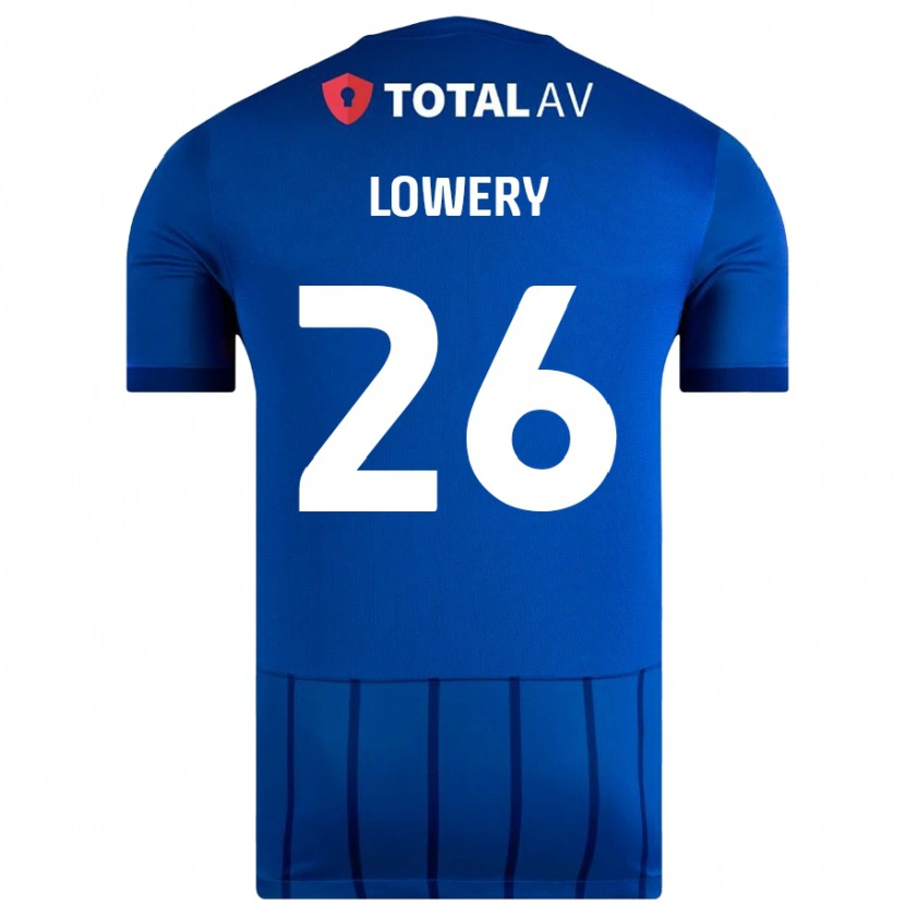 Danxen Barn Tom Lowery #26 Blå Hjemmetrøye Drakt Trøye 2024/25 Skjorter T-Skjorte