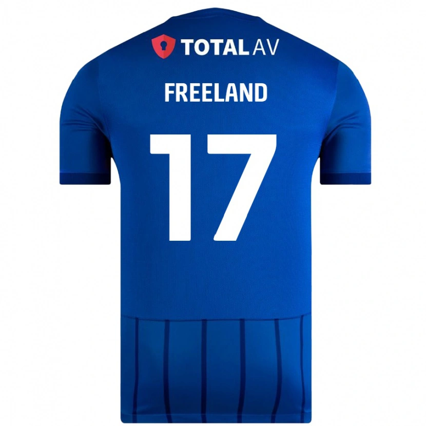 Danxen Barn Georgie Freeland #17 Blå Hjemmetrøye Drakt Trøye 2024/25 Skjorter T-Skjorte
