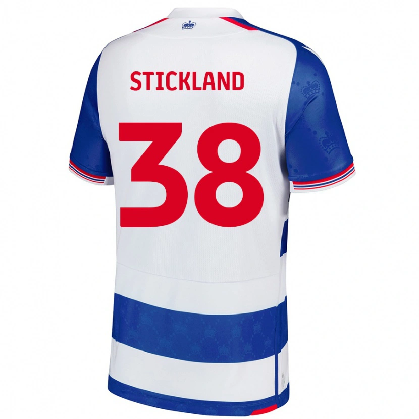 Danxen Barn Michael Stickland #38 Blå Hvit Hjemmetrøye Drakt Trøye 2024/25 Skjorter T-Skjorte