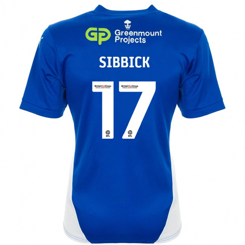 Danxen Barn Toby Sibbick #17 Blå Hvit Hjemmetrøye Drakt Trøye 2024/25 Skjorter T-Skjorte