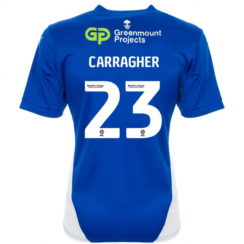 Danxen Barn James Carragher #23 Blå Hvit Hjemmetrøye Drakt Trøye 2024/25 Skjorter T-Skjorte