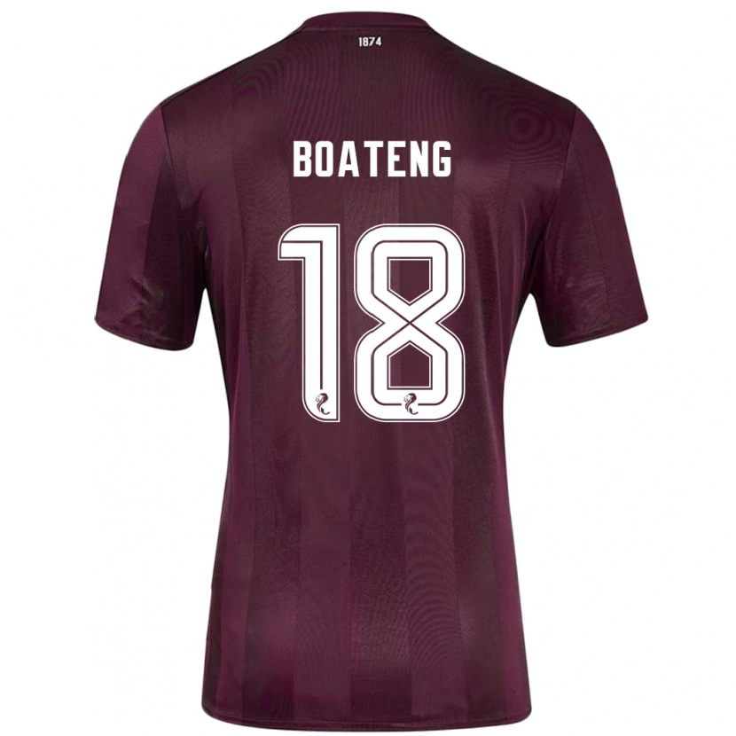 Danxen Barn Malachi Boateng #18 Burgund Hjemmetrøye Drakt Trøye 2024/25 Skjorter T-Skjorte
