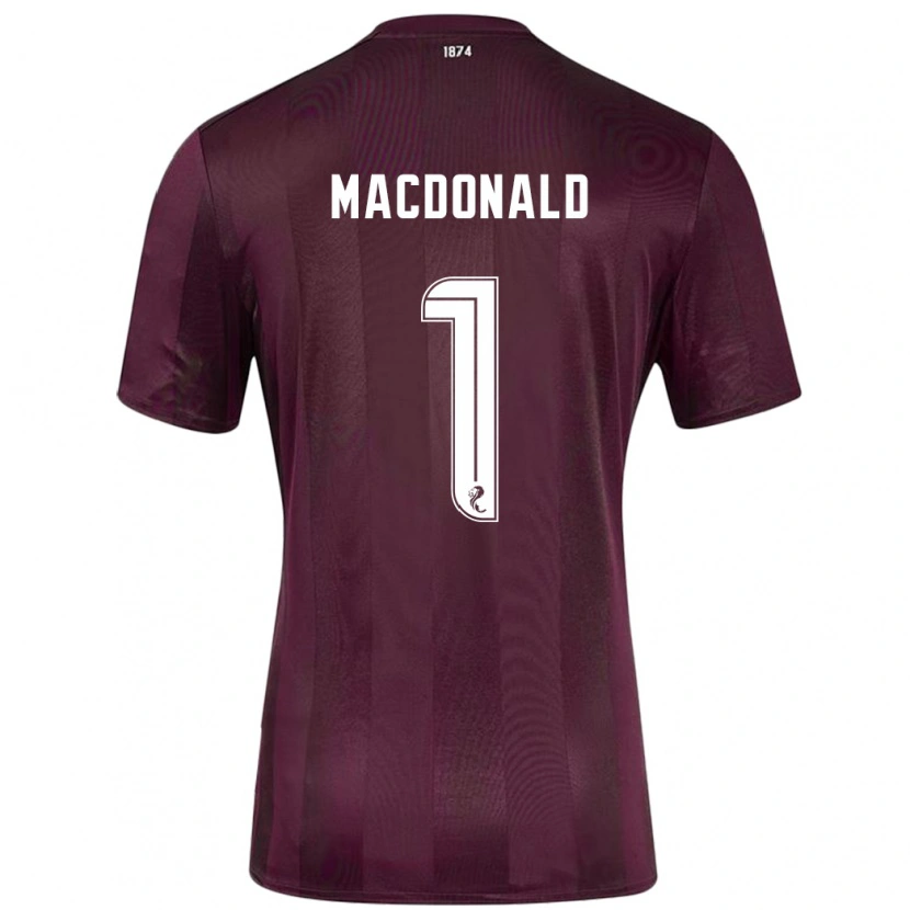 Danxen Barn Jamie Macdonald #1 Burgund Hjemmetrøye Drakt Trøye 2024/25 Skjorter T-Skjorte