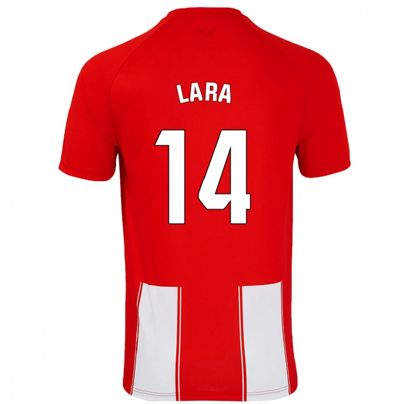 Danxen Barn Luis Lara #14 Rød Hvit Hjemmetrøye Drakt Trøye 2024/25 Skjorter T-Skjorte