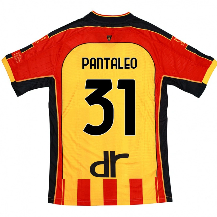 Danxen Barn Dario Pantaleo #31 Gul Rød Hjemmetrøye Drakt Trøye 2024/25 Skjorter T-Skjorte