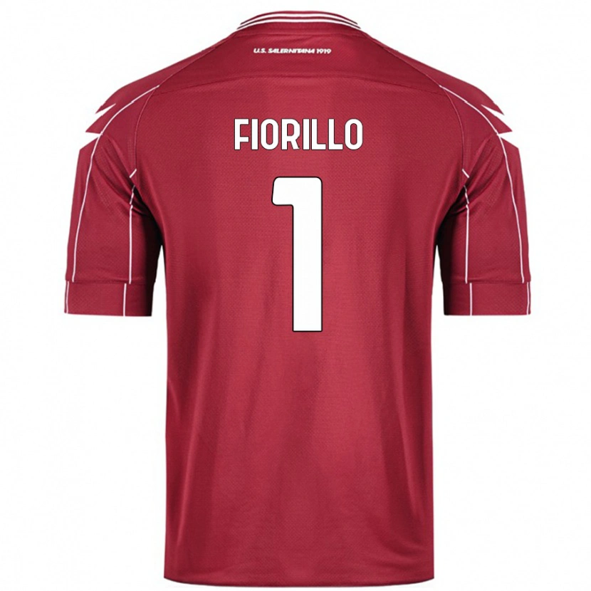 Danxen Barn Vincenzo Fiorillo #1 Burgund Hjemmetrøye Drakt Trøye 2024/25 Skjorter T-Skjorte