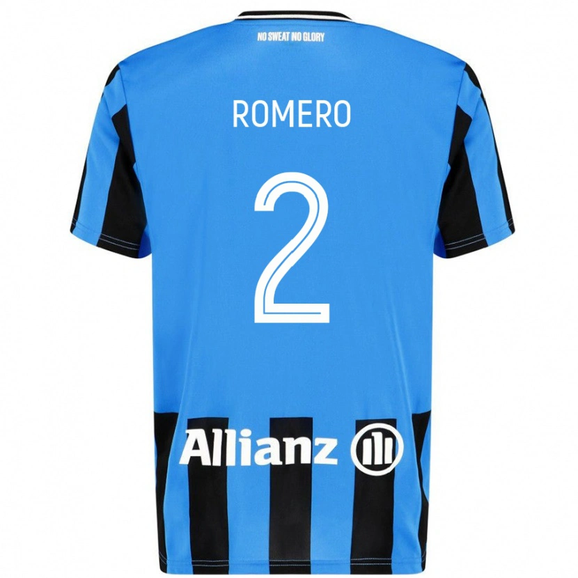 Danxen Barn Zaid Romero #2 Himmelblå Svart Hjemmetrøye Drakt Trøye 2024/25 Skjorter T-Skjorte