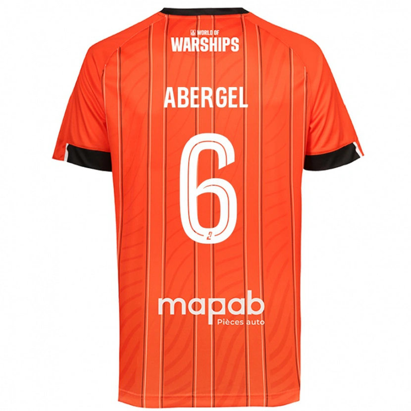 Danxen Barn Laurent Abergel #6 Oransje Hjemmetrøye Drakt Trøye 2024/25 Skjorter T-Skjorte