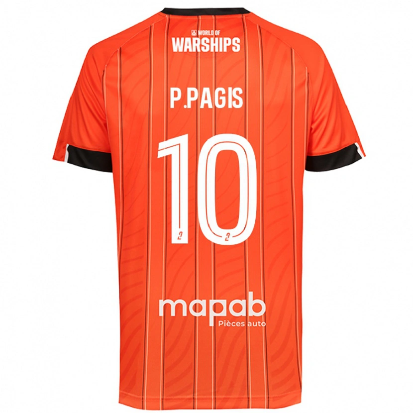 Danxen Barn Pablo Pagis #10 Oransje Hjemmetrøye Drakt Trøye 2024/25 Skjorter T-Skjorte