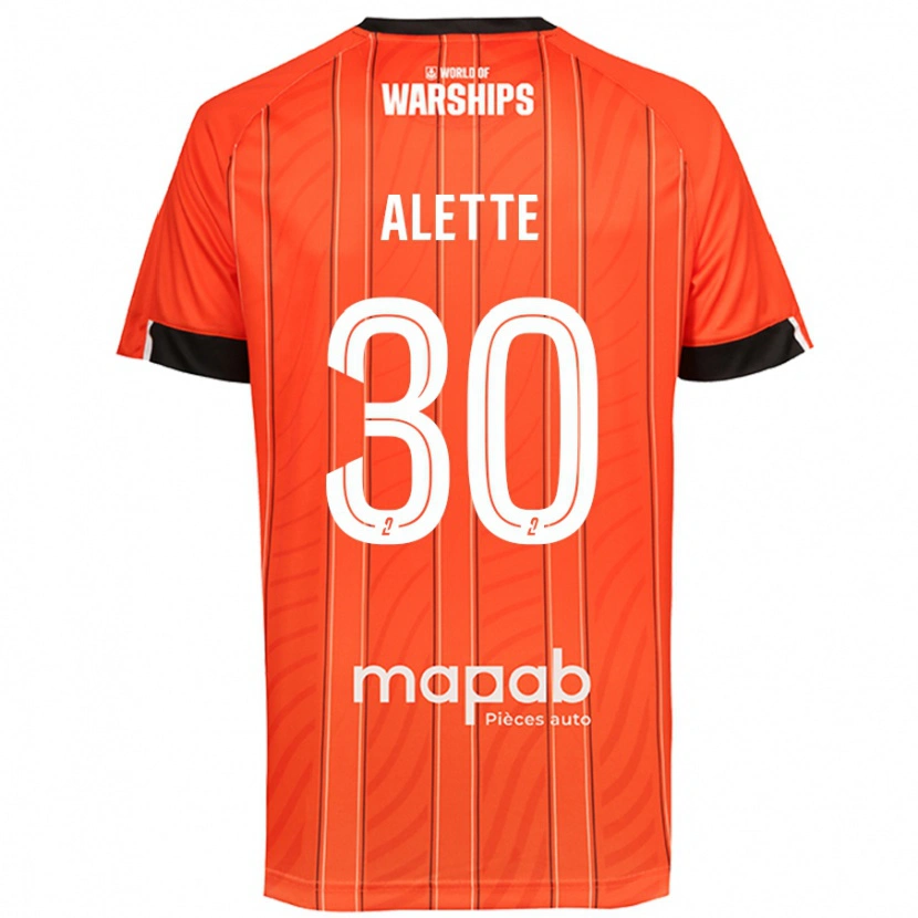 Danxen Barn Gaël Alette #30 Oransje Hjemmetrøye Drakt Trøye 2024/25 Skjorter T-Skjorte