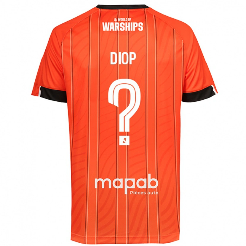 Danxen Barn Samba Diop #0 Oransje Hjemmetrøye Drakt Trøye 2024/25 Skjorter T-Skjorte