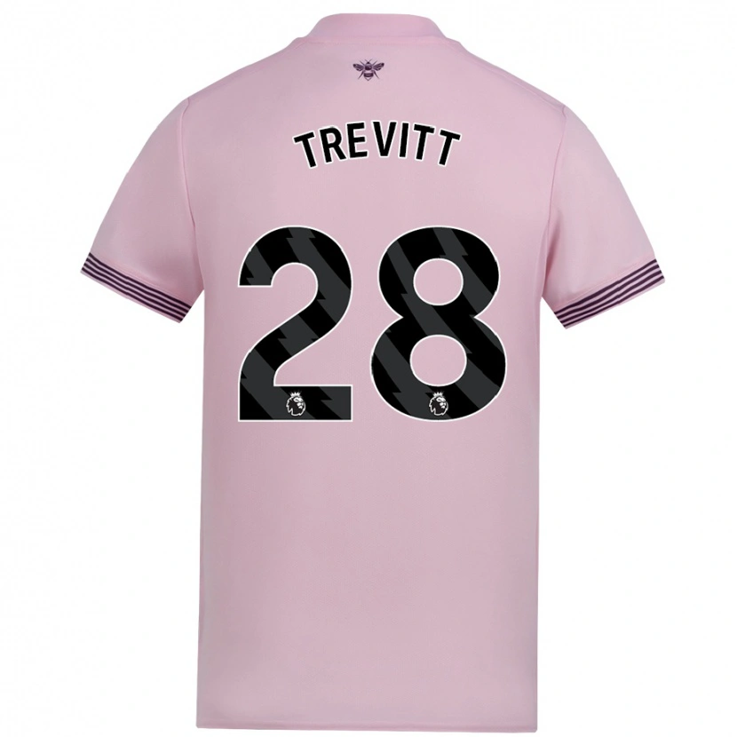 Danxen Barn Ryan Trevitt #28 Rosa Bortetrøye Drakt Trøye 2024/25 Skjorter T-Skjorte
