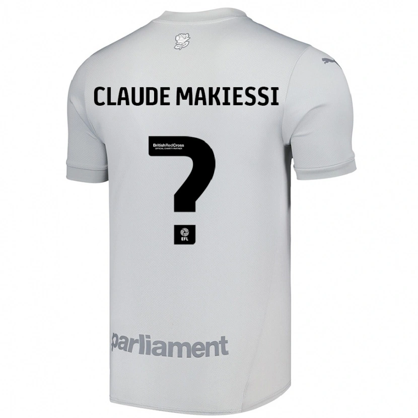 Danxen Barn Jean Claude Makiessi #0 Sølvgrå Bortetrøye Drakt Trøye 2024/25 Skjorter T-Skjorte