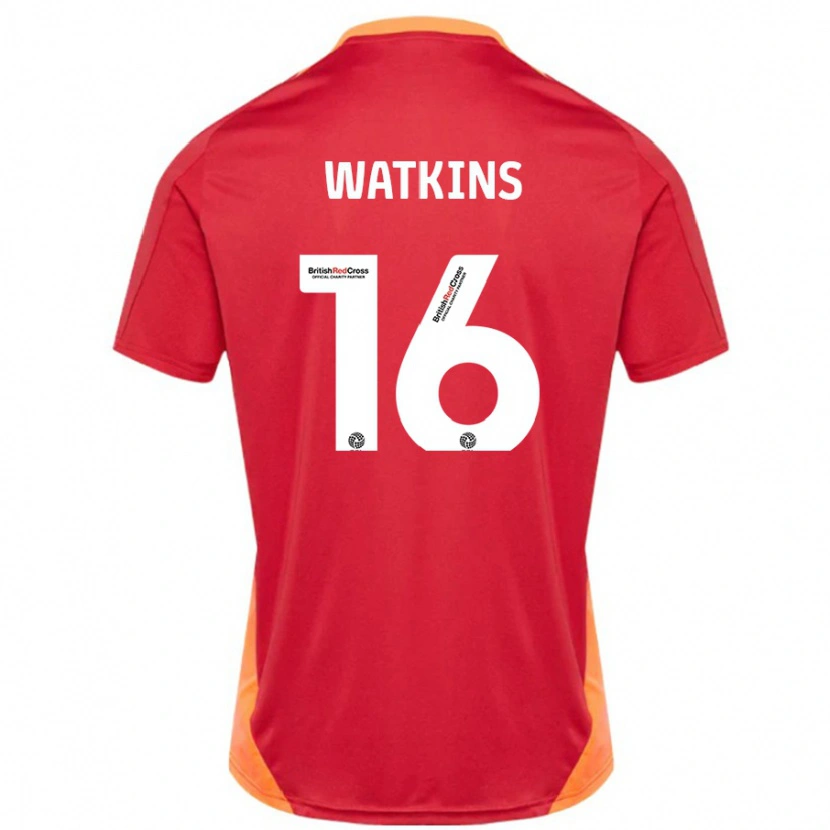 Danxen Barn Zoe Watkins #16 Blå Off White Bortetrøye Drakt Trøye 2024/25 Skjorter T-Skjorte