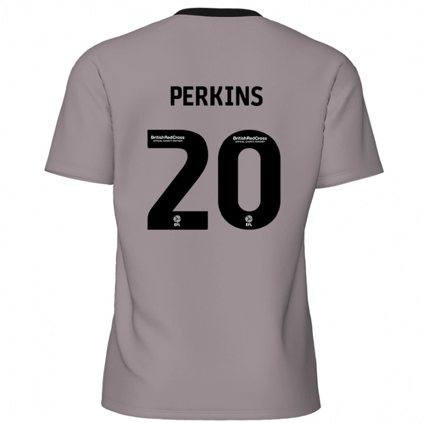 Danxen Barn Sonny Perkins #20 Grå Bortetrøye Drakt Trøye 2024/25 Skjorter T-Skjorte