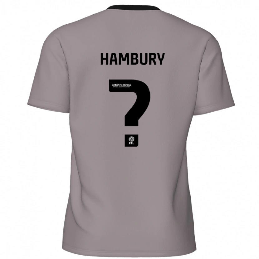 Danxen Barn Zack Hambury #0 Grå Bortetrøye Drakt Trøye 2024/25 Skjorter T-Skjorte