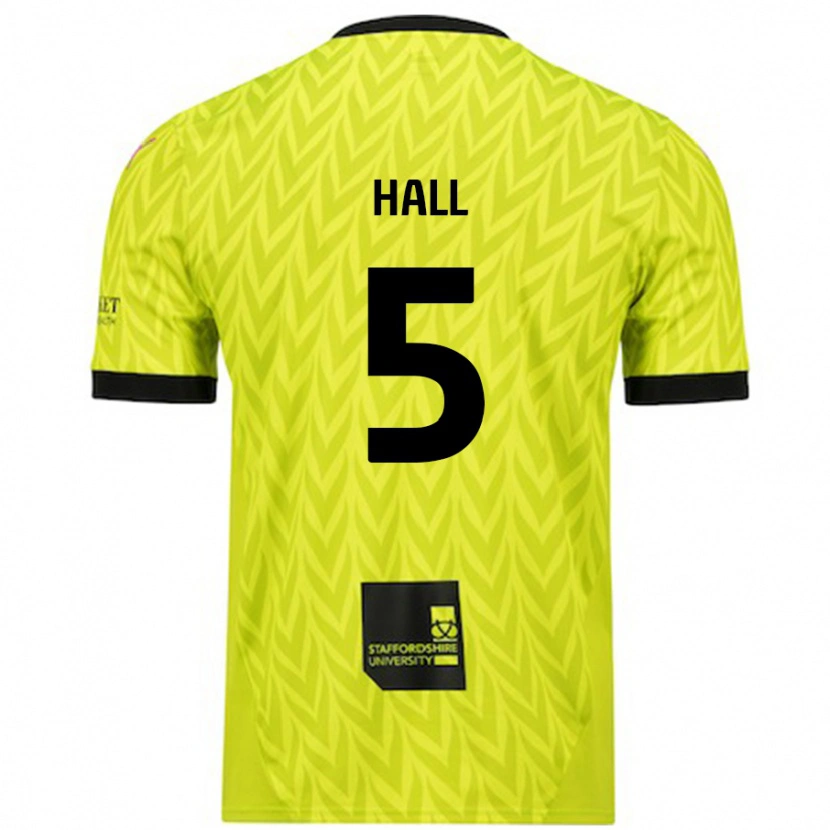 Danxen Barn Connor Hall #5 Fluorescerende Grønn Bortetrøye Drakt Trøye 2024/25 Skjorter T-Skjorte