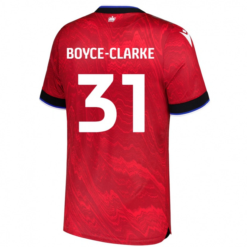 Danxen Barn Coniah Boyce-Clarke #31 Rød Svart Bortetrøye Drakt Trøye 2024/25 Skjorter T-Skjorte
