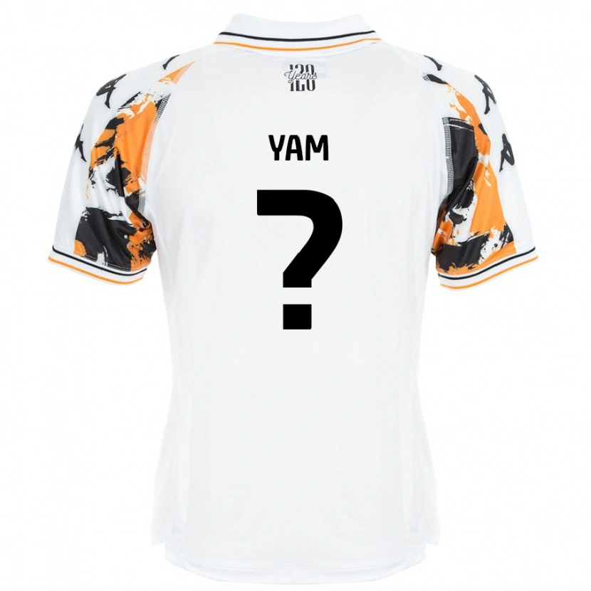 Danxen Barn Callum Yam #0 Hvit Bortetrøye Drakt Trøye 2024/25 Skjorter T-Skjorte