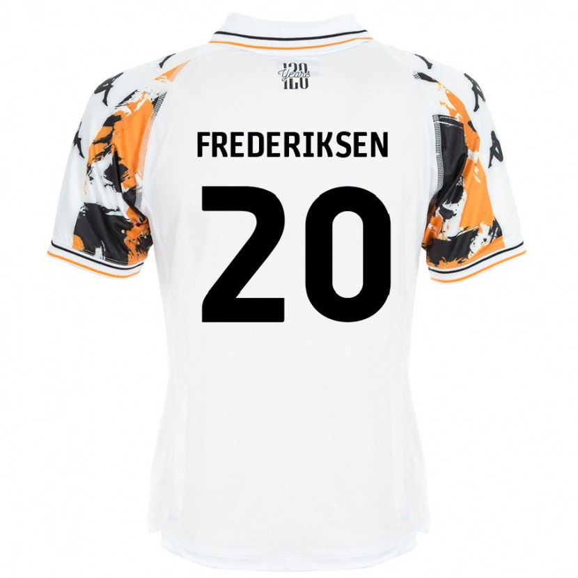 Danxen Barn Abbey Frederiksen #20 Hvit Bortetrøye Drakt Trøye 2024/25 Skjorter T-Skjorte