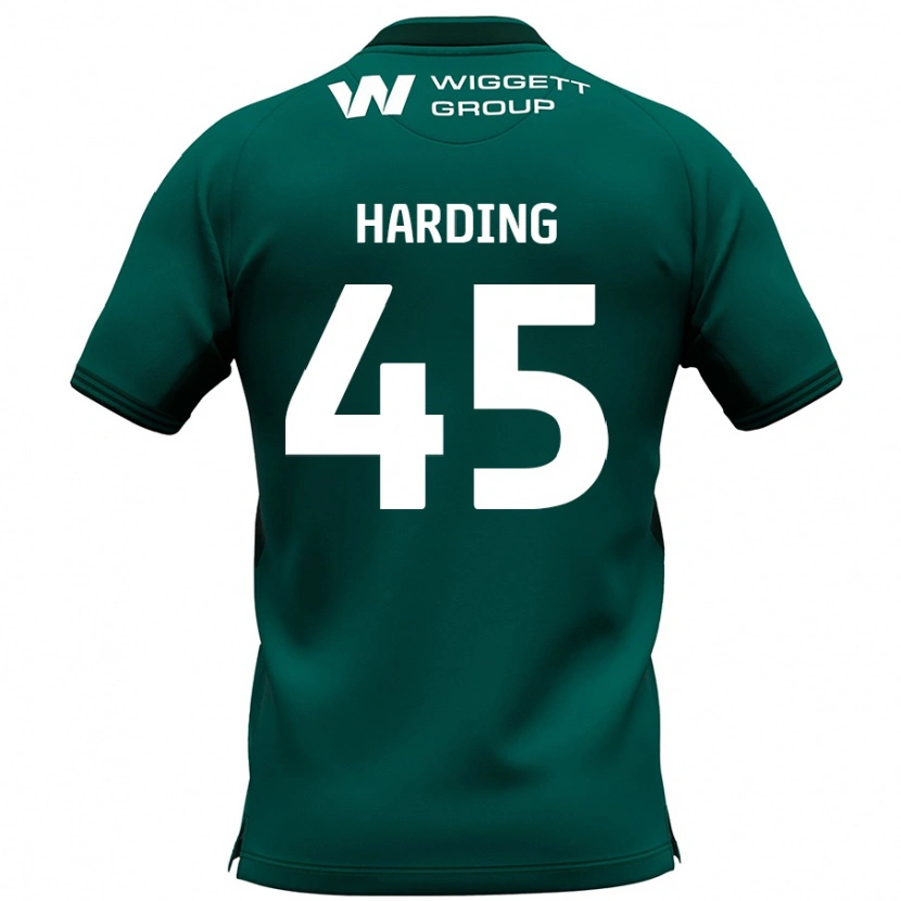 Danxen Barn Wes Harding #45 Grønn Bortetrøye Drakt Trøye 2024/25 Skjorter T-Skjorte