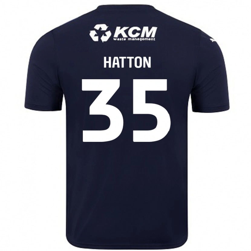 Danxen Barn Ben Hatton #35 Marineblå Bortetrøye Drakt Trøye 2024/25 Skjorter T-Skjorte