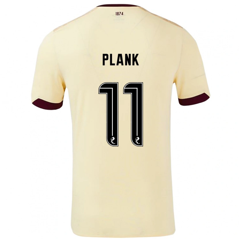 Danxen Barn Dom Plank #11 Krem Burgund Bortetrøye Drakt Trøye 2024/25 Skjorter T-Skjorte