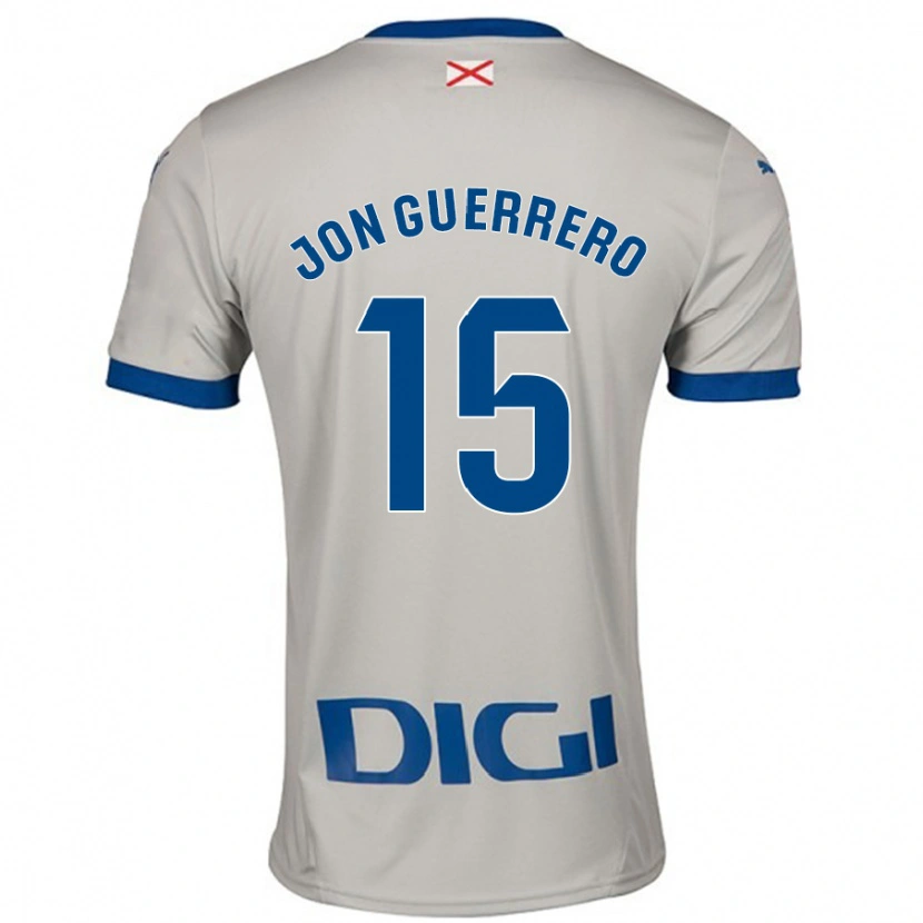 Danxen Barn Julen Jon Guerrero #15 Lys Grå Bortetrøye Drakt Trøye 2024/25 Skjorter T-Skjorte