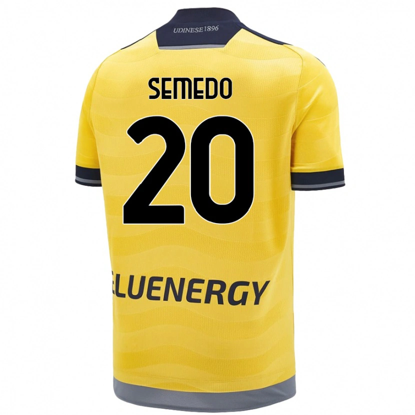 Danxen Barn Vivaldo Semedo #20 Gyllen Bortetrøye Drakt Trøye 2024/25 Skjorter T-Skjorte
