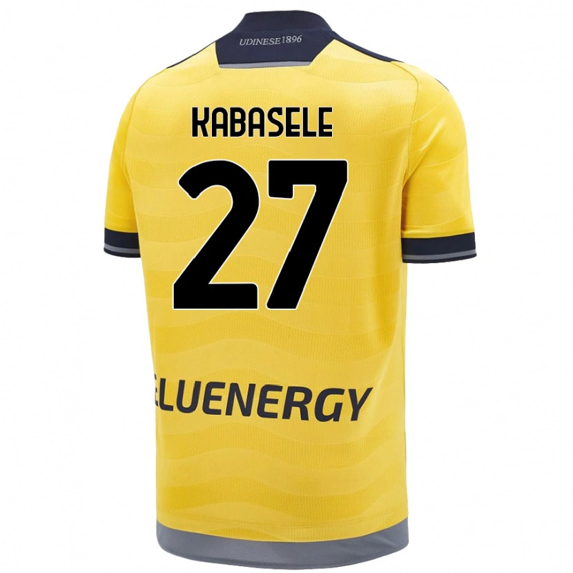 Danxen Barn Christian Kabasele #27 Gyllen Bortetrøye Drakt Trøye 2024/25 Skjorter T-Skjorte