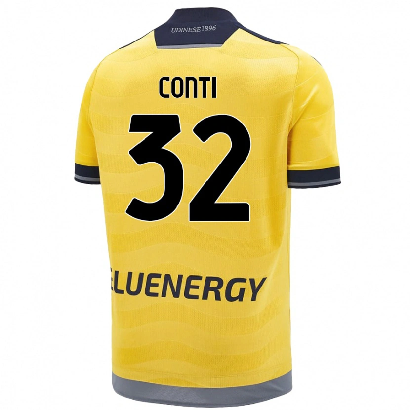 Danxen Barn Manuel Conti #32 Gyllen Bortetrøye Drakt Trøye 2024/25 Skjorter T-Skjorte