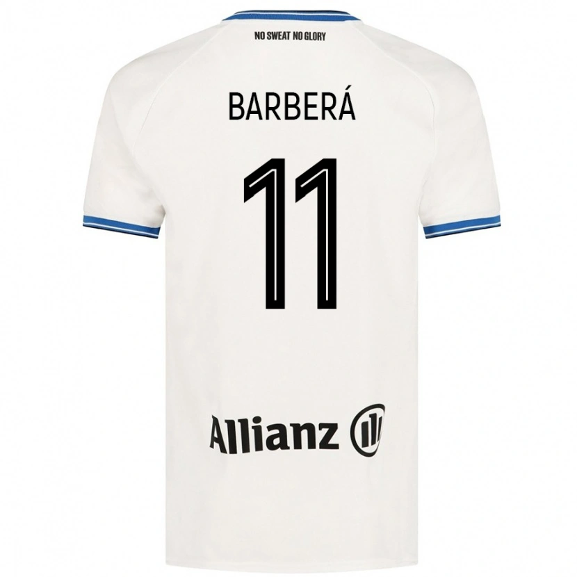 Danxen Barn Víctor Barberá #11 Hvit Bortetrøye Drakt Trøye 2024/25 Skjorter T-Skjorte
