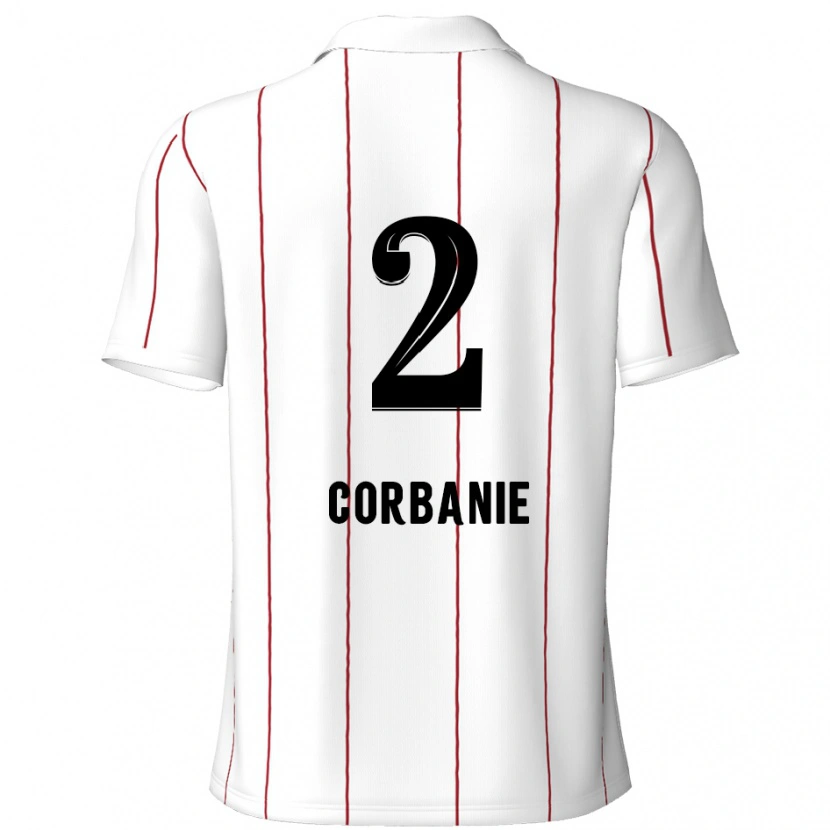 Danxen Barn Kobe Corbanie #2 Hvit Svart Bortetrøye Drakt Trøye 2024/25 Skjorter T-Skjorte
