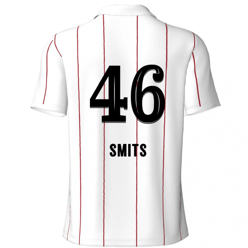 Danxen Barn Milan Smits #46 Hvit Svart Bortetrøye Drakt Trøye 2024/25 Skjorter T-Skjorte