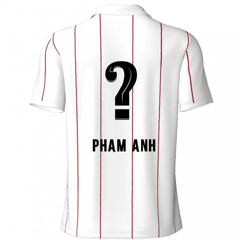 Danxen Barn Khoi Pham Anh #0 Hvit Svart Bortetrøye Drakt Trøye 2024/25 Skjorter T-Skjorte