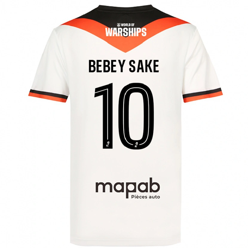 Danxen Barn Mattéo Bebey Sake #10 Hvit Bortetrøye Drakt Trøye 2024/25 Skjorter T-Skjorte