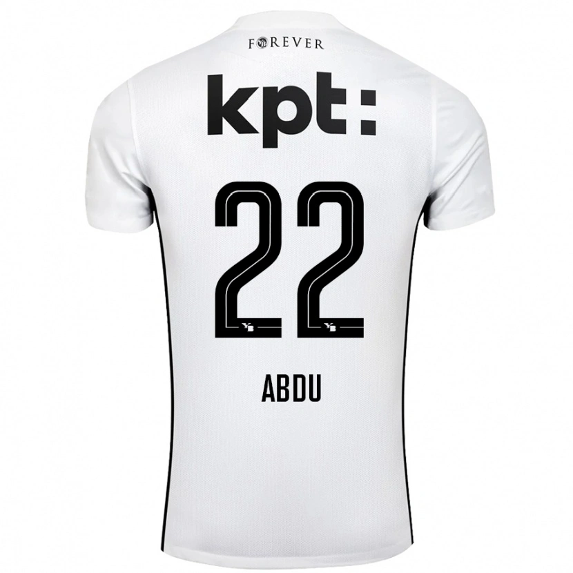 Danxen Barn Abdu Conté #22 Hvit Svart Bortetrøye Drakt Trøye 2024/25 Skjorter T-Skjorte