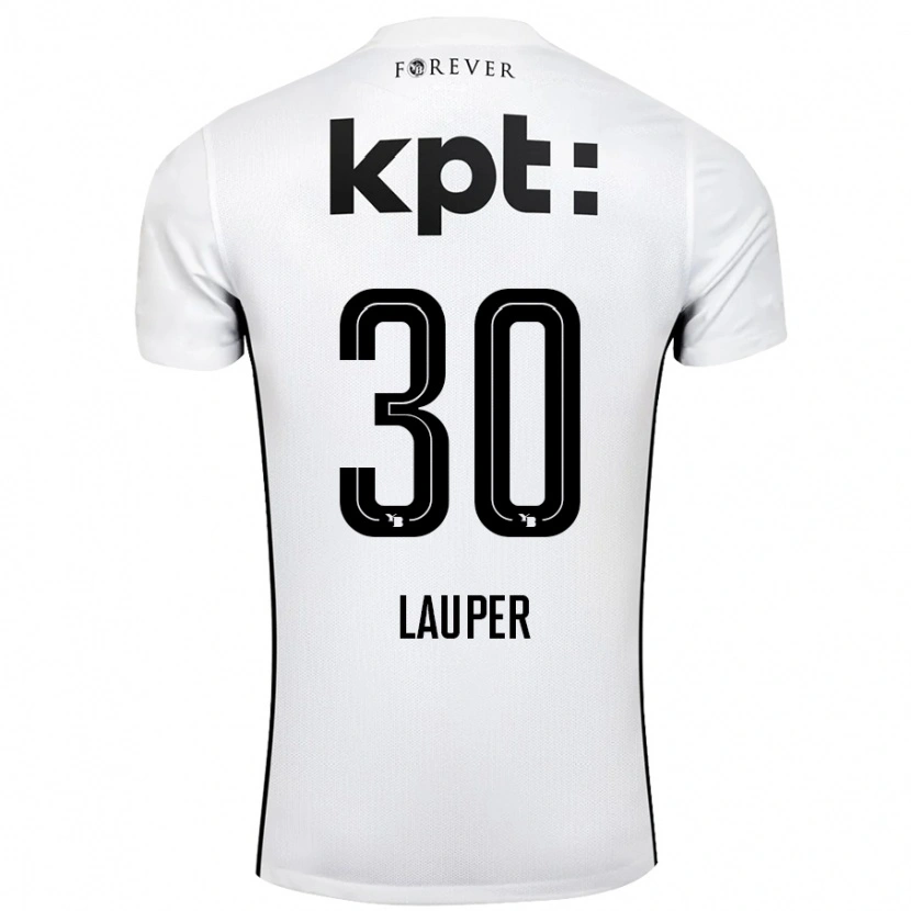 Danxen Barn Sandro Lauper #30 Hvit Svart Bortetrøye Drakt Trøye 2024/25 Skjorter T-Skjorte