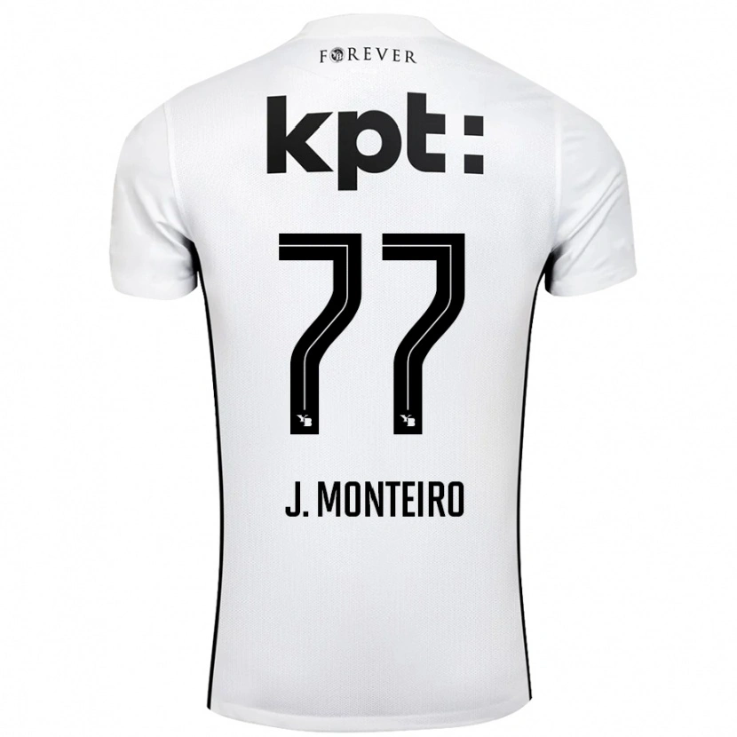 Danxen Barn Joël Monteiro #77 Hvit Svart Bortetrøye Drakt Trøye 2024/25 Skjorter T-Skjorte