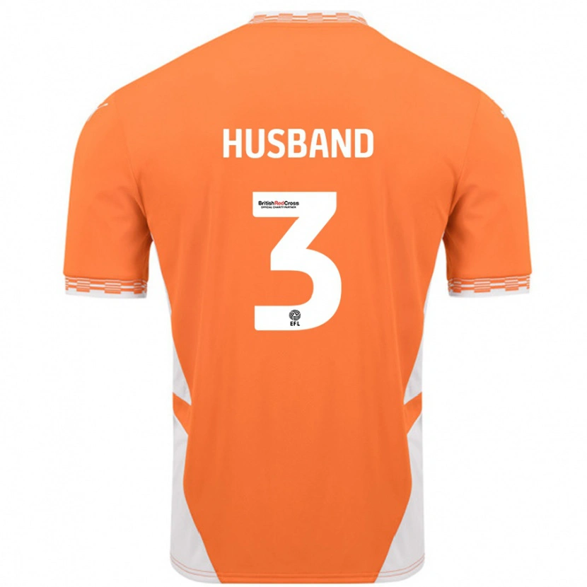 Danxen Mann James Husband #3 Oransje Hvit Hjemmetrøye Drakt Trøye 2024/25 Skjorter T-Skjorte