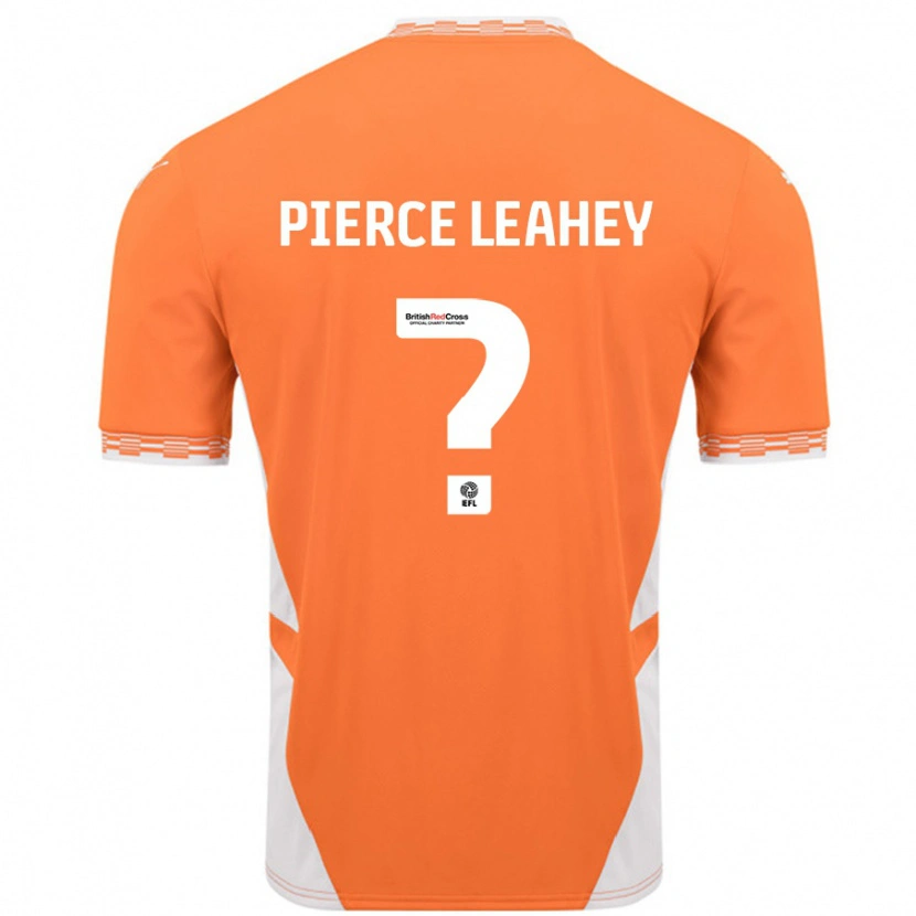 Danxen Mann Faye Pierce-Leahey #0 Oransje Hvit Hjemmetrøye Drakt Trøye 2024/25 Skjorter T-Skjorte