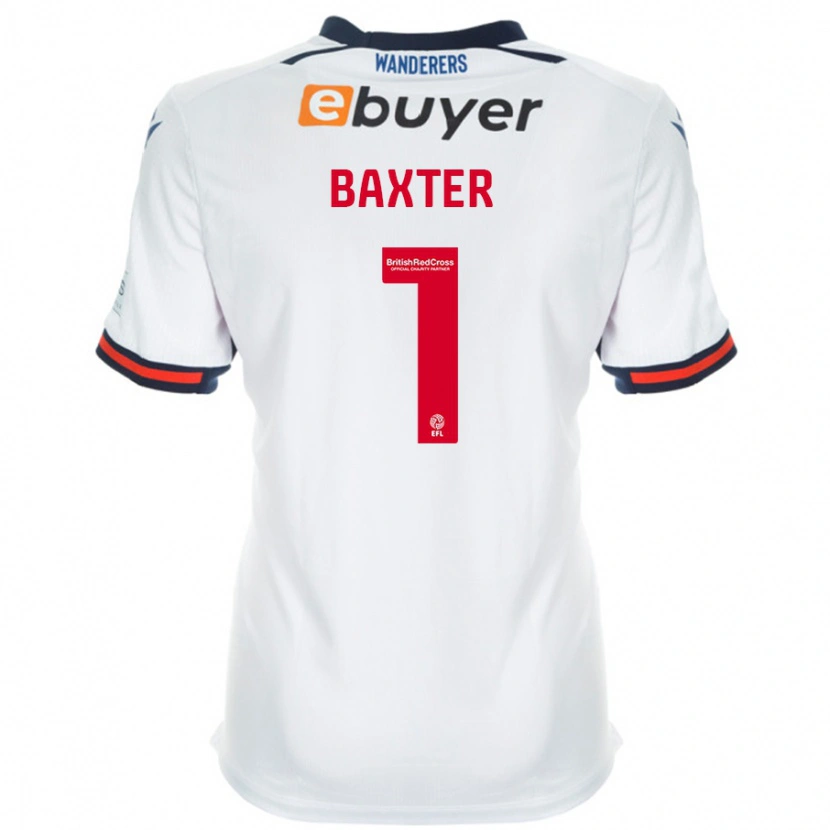 Danxen Mann Nathan Baxter #1 Hvit Hjemmetrøye Drakt Trøye 2024/25 Skjorter T-Skjorte