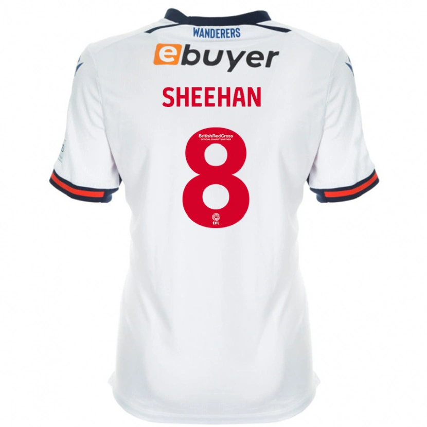 Danxen Mann Josh Sheehan #8 Hvit Hjemmetrøye Drakt Trøye 2024/25 Skjorter T-Skjorte